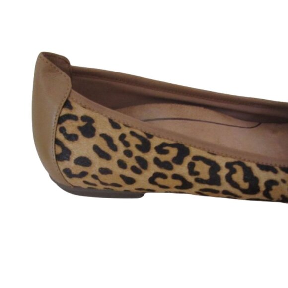 Vionic Minna Leopard Calf Hair Ballet Flats Size 9M With Bow Accent - Picture 3 of 6